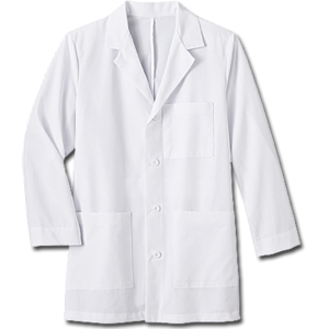 1168 Meta Men's 34" Mid-Length Labcoat. White Swan Brands
