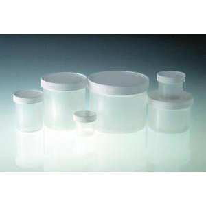 Wide Mouth Polypropylene Jars with Caps Attached