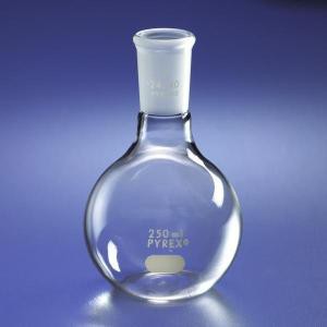 PYREX® Flat Bottom Boiling Flasks with 24/40 TS Short Neck