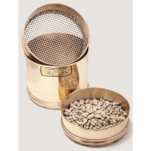 8" Sieves with Brass Frames and Stainless Steel Cloth
