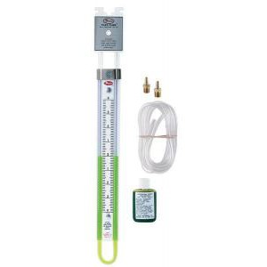 Portable U-Type Manometer, Plastic with Magnetic Clips