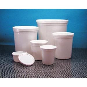 HDPE Disposable Specimen Containers, White