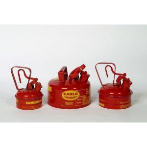 Galvanized Steel Type 1 Red Metal Safety Cans. Eagle