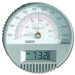 Wall Mount Barometer with Digital Thermometer. Oakton