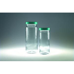 Clear Glass Straight Sided Bottles With Caps
