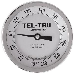 Bottom Connect Dial Thermometers, 3" Face with 6" Stem