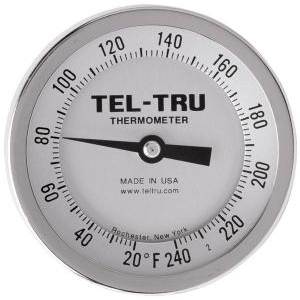 Bottom Connect Dial Thermometers, 3" Face with 12" Stem