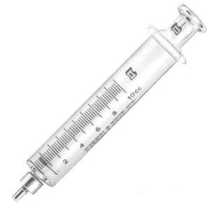 Glass Syringes with Metal Tip