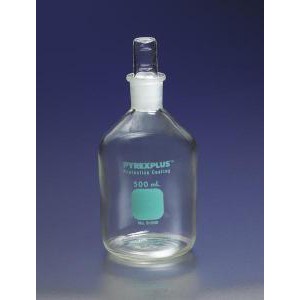 PYREXPLUS Reagent Bottle w/Protective Coating