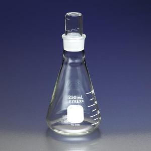 PYREX® Narrow Mouth Erlenmeyer Flasks with TS Stopper