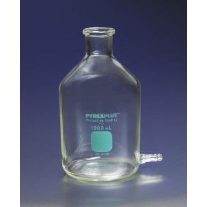 PYREXPLUS Coated Aspirator Bottles w/Tubulation Outlet