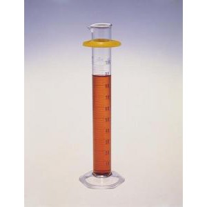 KIMAX® Class B "To Deliver" Cylinder w/Single Blue Metric Scale