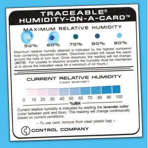 Traceable® Humidity-On-A-Card