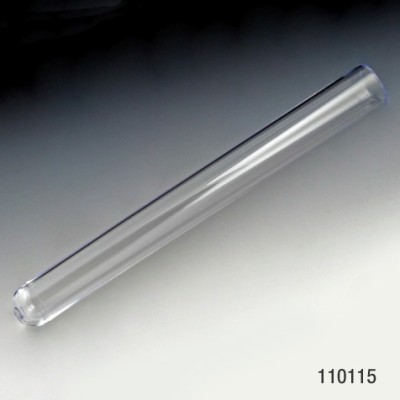Test Tube, 16 x 125mm (19mL), PS or PP, 500/Bag, 2 Bags/Unit