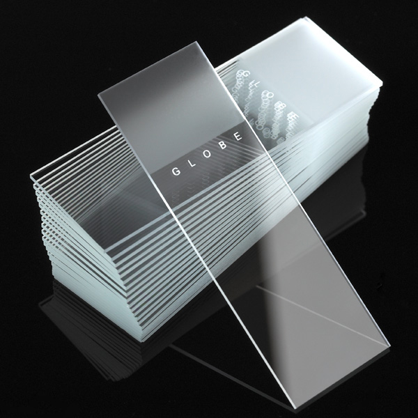 Microscope Slides, Diamond White Glass, Frosted,  25 x 75mm