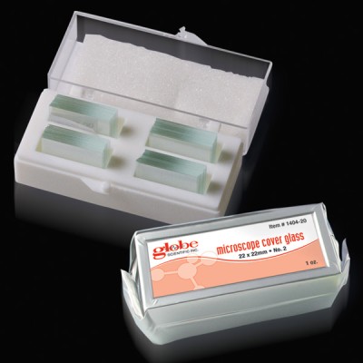 Microscope Cover Glass, Flip Top Pack With Desiccant