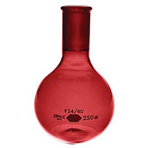 RAY-SORB® Flat Bottom Short Neck Boiling Flask with Full Length 24/40 Joint