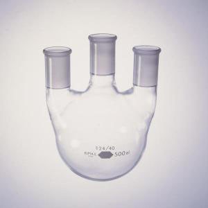 KIMAX® Three Neck Distilling Flasks with 24/40 Joints
