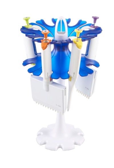 Universal Carousel Pipette Stand, Blue/Green