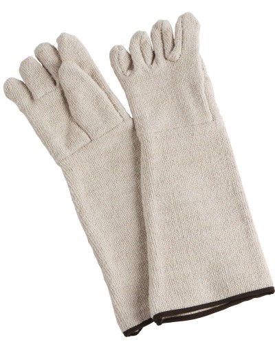 High Temperature Gloves, 475mm, Pair, Natural