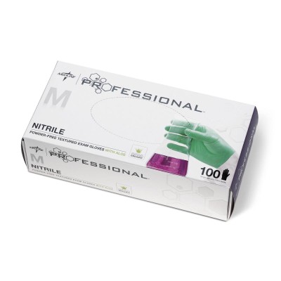 Medline Professional Nitrile Exam Gloves with Aloe