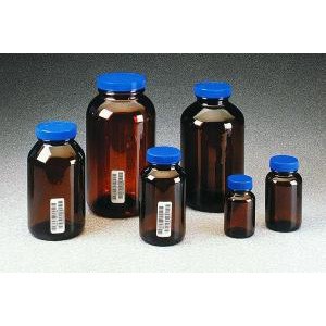 Amber Wide-Mouth Environmental Sample Jars, Tall Form. I-Chem